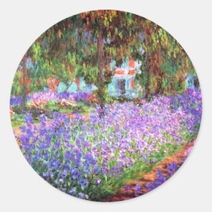 Adesivo Redondo O Jardim do Artista em Giverny, Claude Monet