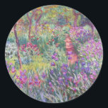 Adesivo Redondo O Jardim do Artista em Giverny por Claude Monet<br><div class="desc">O Jardim do Artista em Giverny por Claude Monet</div>
