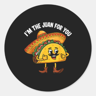 Adesivo Redondo O juan para meme de frase engraçada cinco de maio