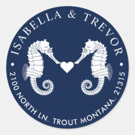 Adesivo Redondo O Lado do Amor | Endereço de devolução de Marinho