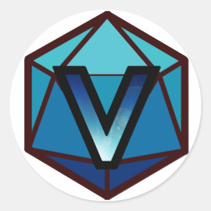 Adesivo Redondo O logotipo da EQUIPE AZUL" do córrego de INVICTUS