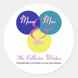 Adesivo Redondo O logotipo da sabedoria coletiva