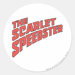 Adesivo Redondo O logotipo do Scarlet Speedster