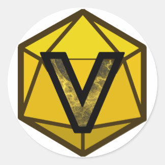 Adesivo Redondo O logotipo INVICTUS Stream "AMARELO"