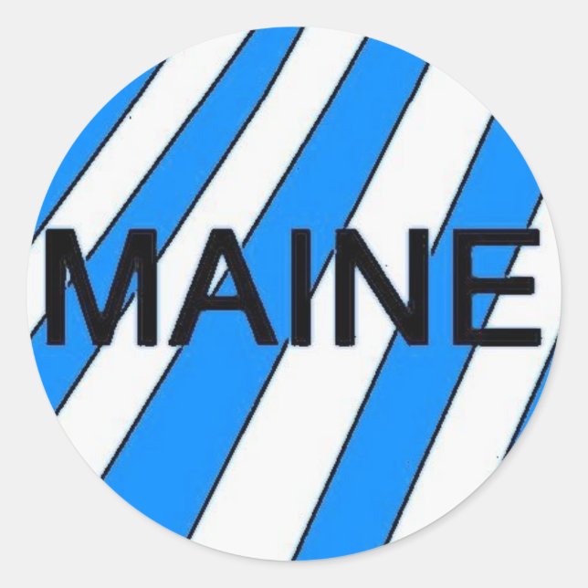 Adesivo Redondo O Maine Sticker (Frente)