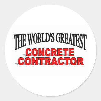 Adesivo Redondo O maior contratante concreto do mundo