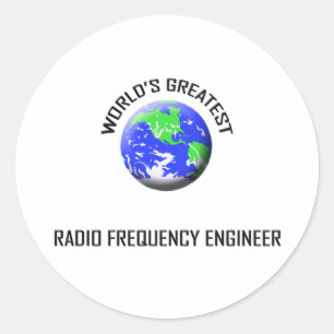 Adesivo Redondo O maior Engenheiro de radiofreqüência do mundo