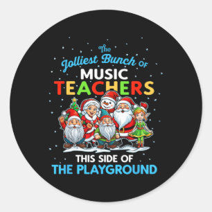 Adesivo Redondo O Maior Grupo De Professores De Música Deste Lado
