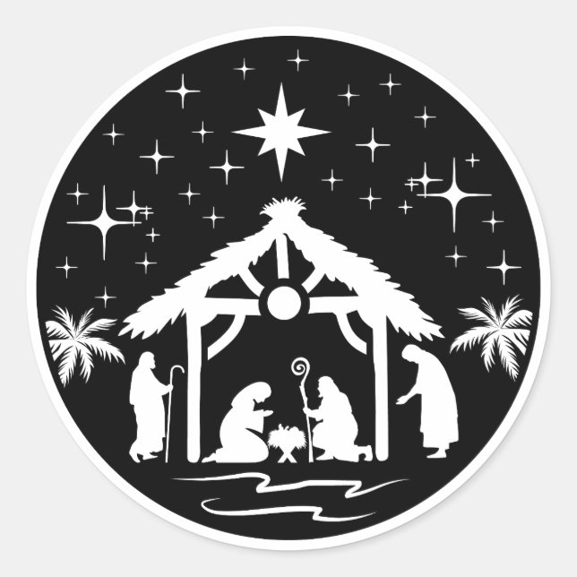 Adesivo Redondo O Manger e a Inn (Frente)