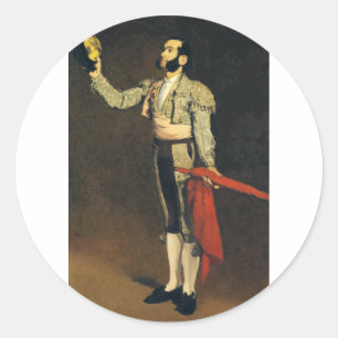 Adesivo Redondo O Matador Espanhol por Edouard Manet