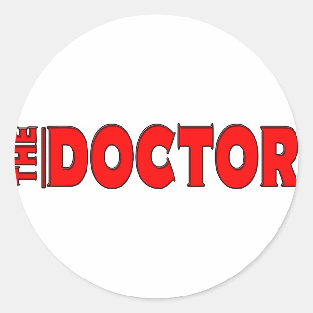 ADESIVO REDONDO O MÉDICO, ENTENDEU? (Frente)
