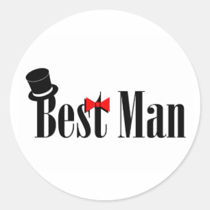 Adesivo Redondo O melhor chapéu alto do homem