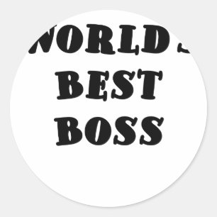 Adesivo Redondo O melhor chefe dos mundos
