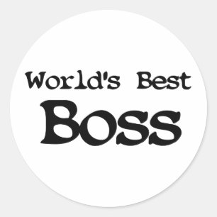 Adesivo Redondo O melhor chefe dos mundos