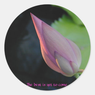 Adesivo Redondo O melhor é vir ainda