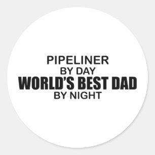 Adesivo Redondo O melhor pai do mundo - Pipeliner