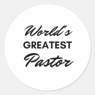 Adesivo Redondo O melhor pastor do mundo