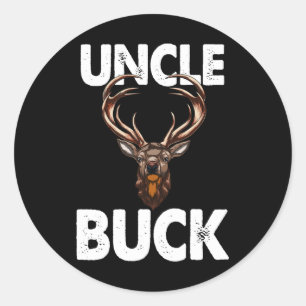 Adesivo Redondo O Melhor Tio Buck Já Foi Engraçado Caçando Deer Bu