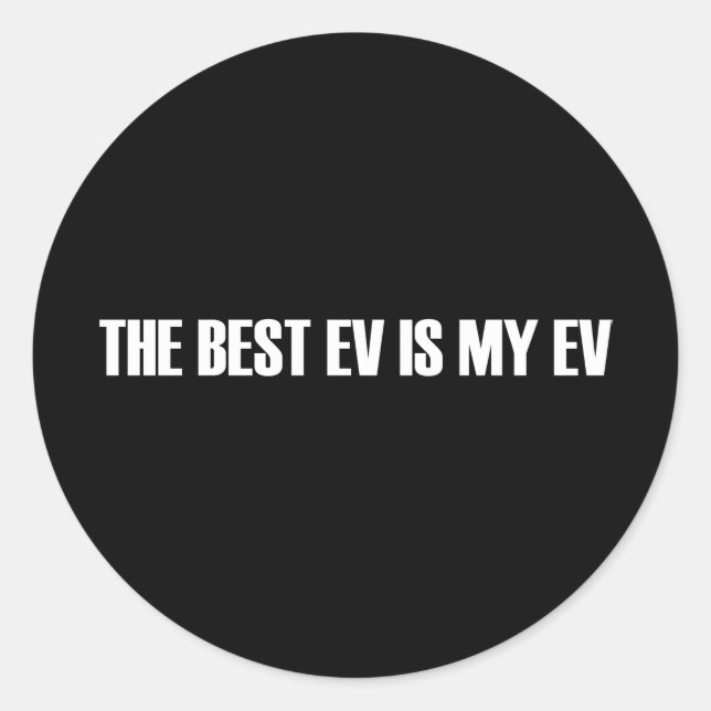 Adesivo Redondo O melhor VE é o meu VE (Frente)