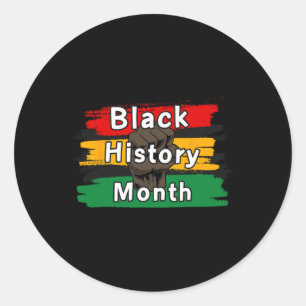Adesivo Redondo O Mês da História Negra Celebrando Cresce Juntos 1