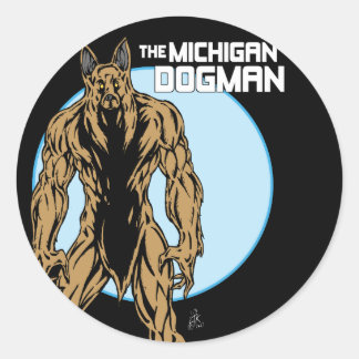 Adesivo Redondo O Michigan Dogman
