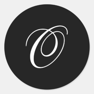 Adesivo Redondo O Monograma Stickers