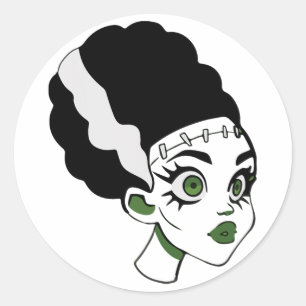 Adesivo Redondo O monstro do monstro do Frankenstein Figurino 1