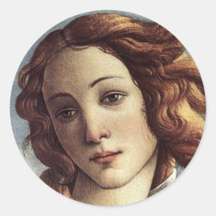 Adesivo Redondo O nascimento de Venus (detalhe)