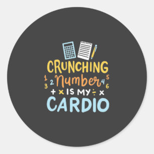 Adesivo Redondo O Número Do Contador É Meu Cardio