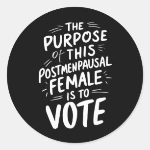 Adesivo Redondo O Objetivo Deste Posto Menopausal Harris Walz