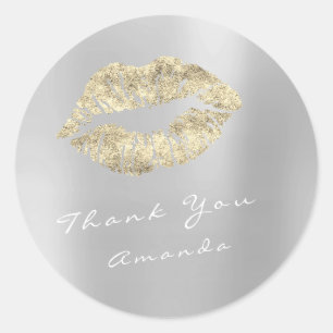 Adesivo Redondo O obrigado conhecido você Metal a composição