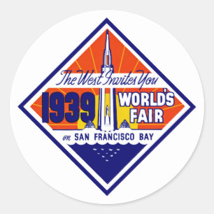 Adesivo Redondo O Ocidente convida-te