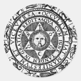 Adesivo Redondo O Oculto torna-se Manifesto