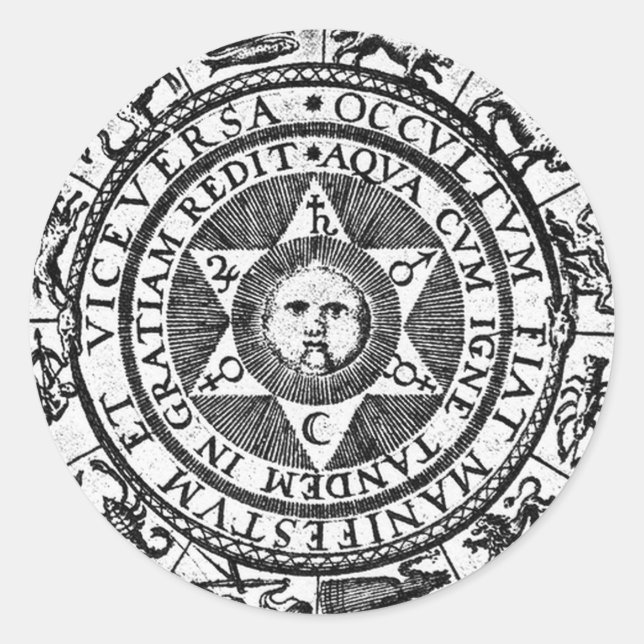 Adesivo Redondo O Oculto torna-se Manifesto (Frente)