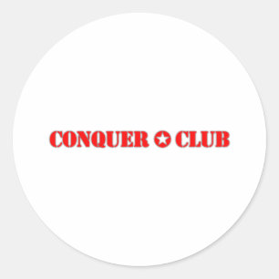 Adesivo Redondo O oficial conquista o clube