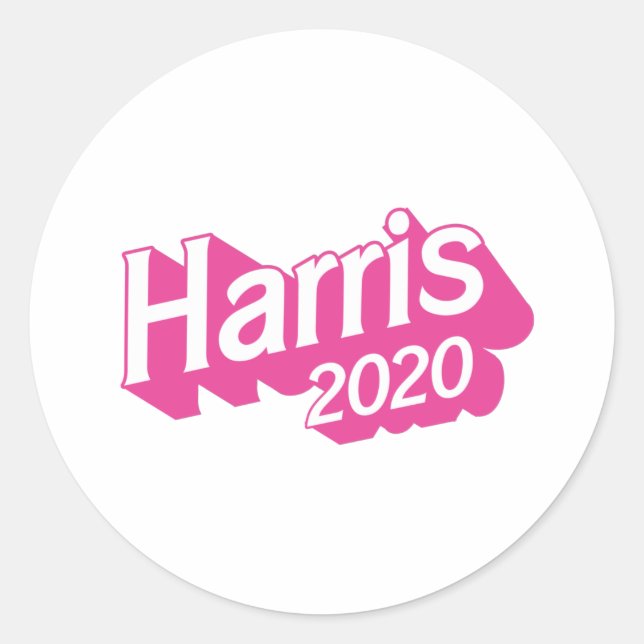 Adesivo Redondo O Orgulho Rosa Harris 2020 (Frente)