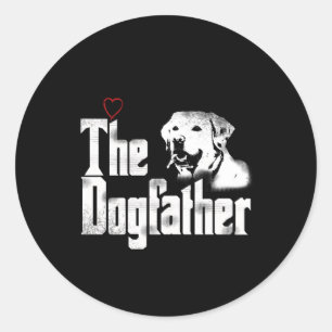 Adesivo Redondo O Pai Dogdad Labrador