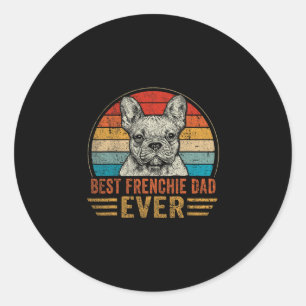 Adesivo Redondo O Pai francês Ever French Bulldog Amante Da Pai