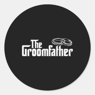 Adesivo Redondo O Pai-Mãe Da Noiva Do Casamento De Noite