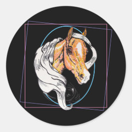 Adesivo Redondo O Palomino (azul)