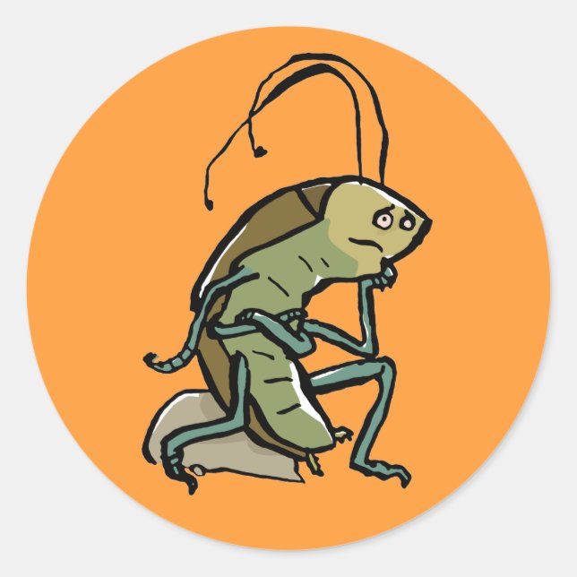 Adesivo Redondo o pensador (Frente)