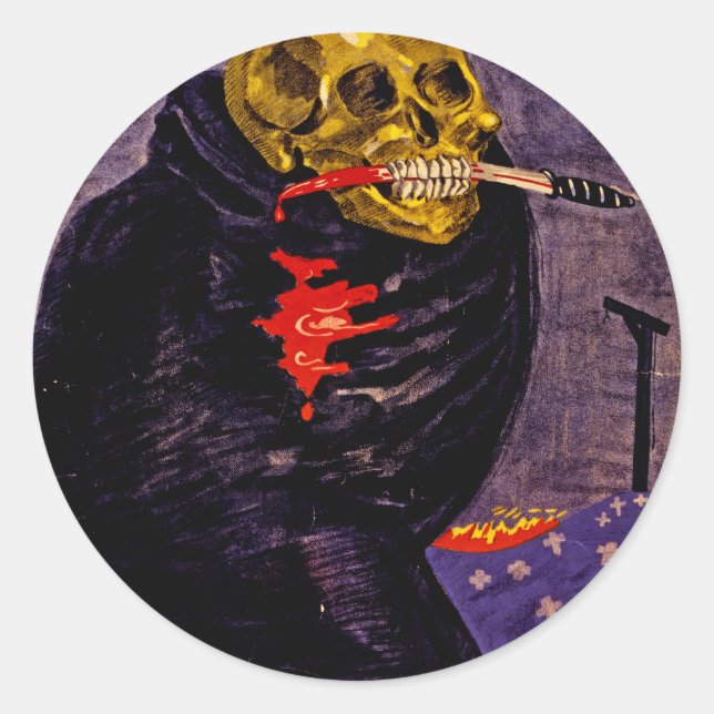 Adesivo Redondo O Perigo do Bolshevismo (Frente)