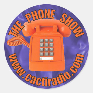 Adesivo Redondo O Phone Show cactiradio.com Round Sticker