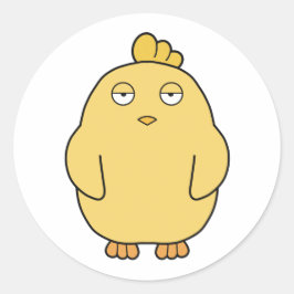 Adesivo Redondo O Pintinho Bord