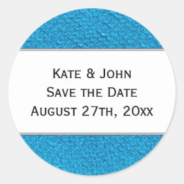 Adesivo Redondo O plano de fundo do tecido texturizado salva o ade