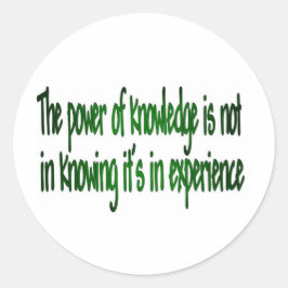 Adesivo Redondo O poder do conhecimento