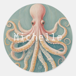 Adesivo Redondo O polvo pastel do recife entoado