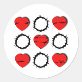 Adesivo Redondo "O preço do amor" Christian