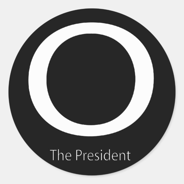 ADESIVO REDONDO O PRESIDENTE (Frente)