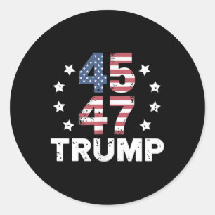 Adesivo Redondo O Presidente Donald Trump Inauguration Day 2025 Us